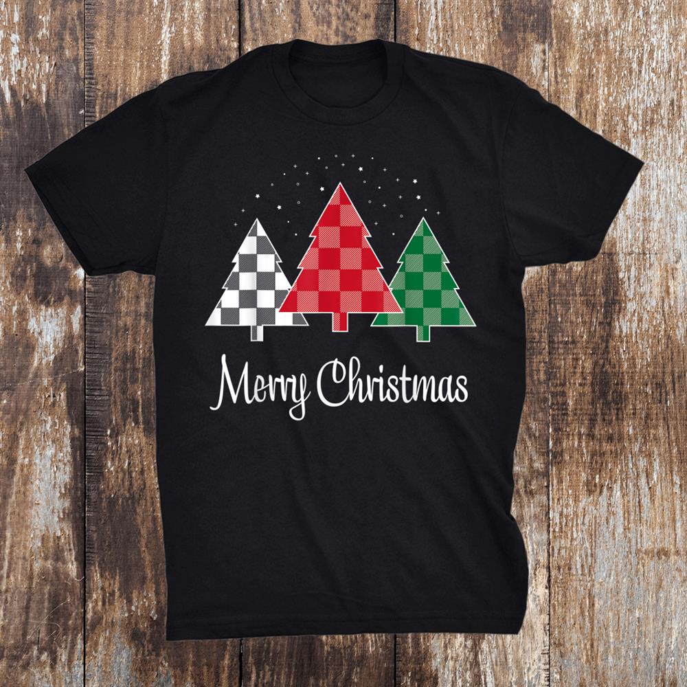 Merry Christmas Plaid Trees Xmas Shirt Merry Christmas Plaid Trees Xmas Shirt