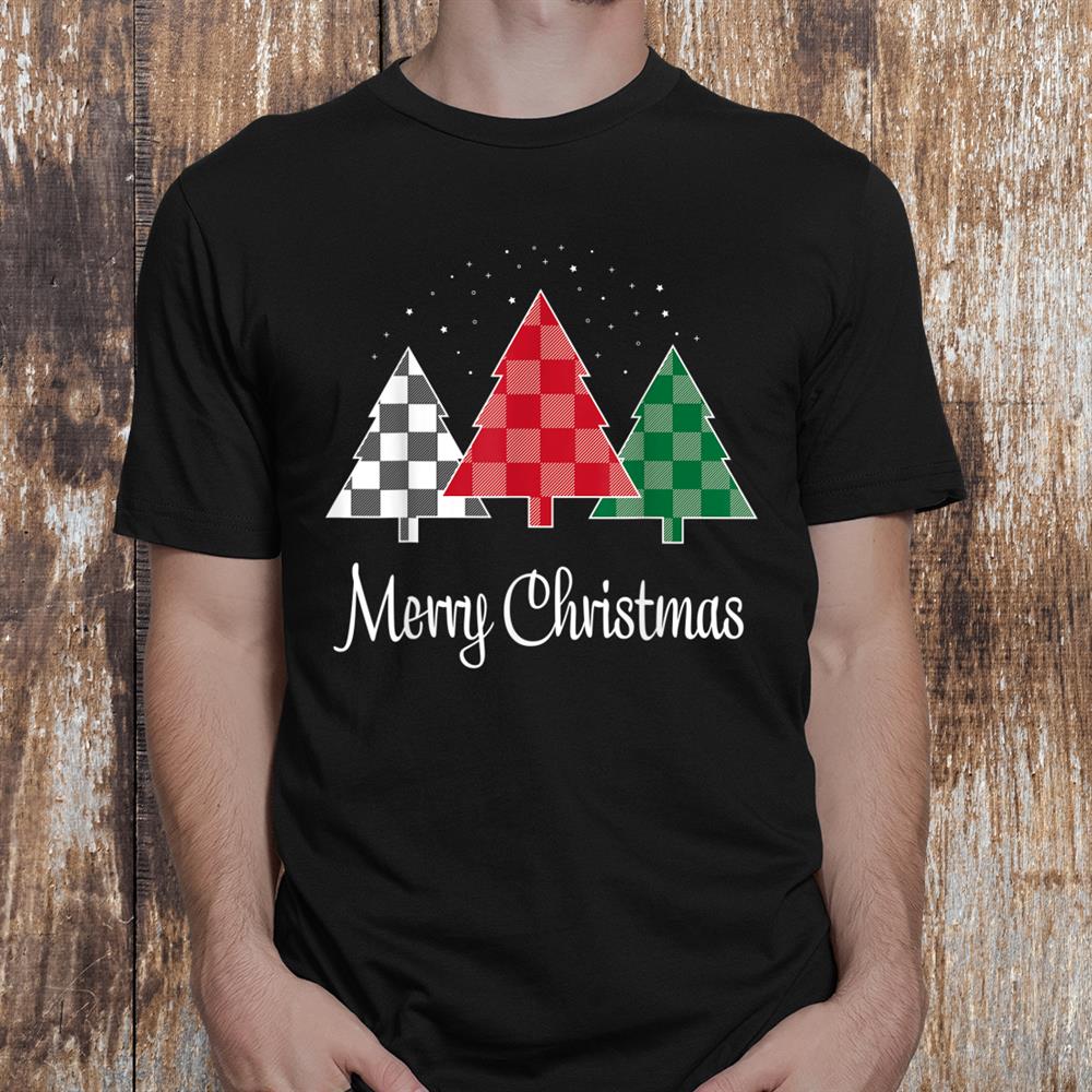 Merry Christmas Plaid Trees Xmas Shirt Merry Christmas Plaid Trees Xmas Shirt
