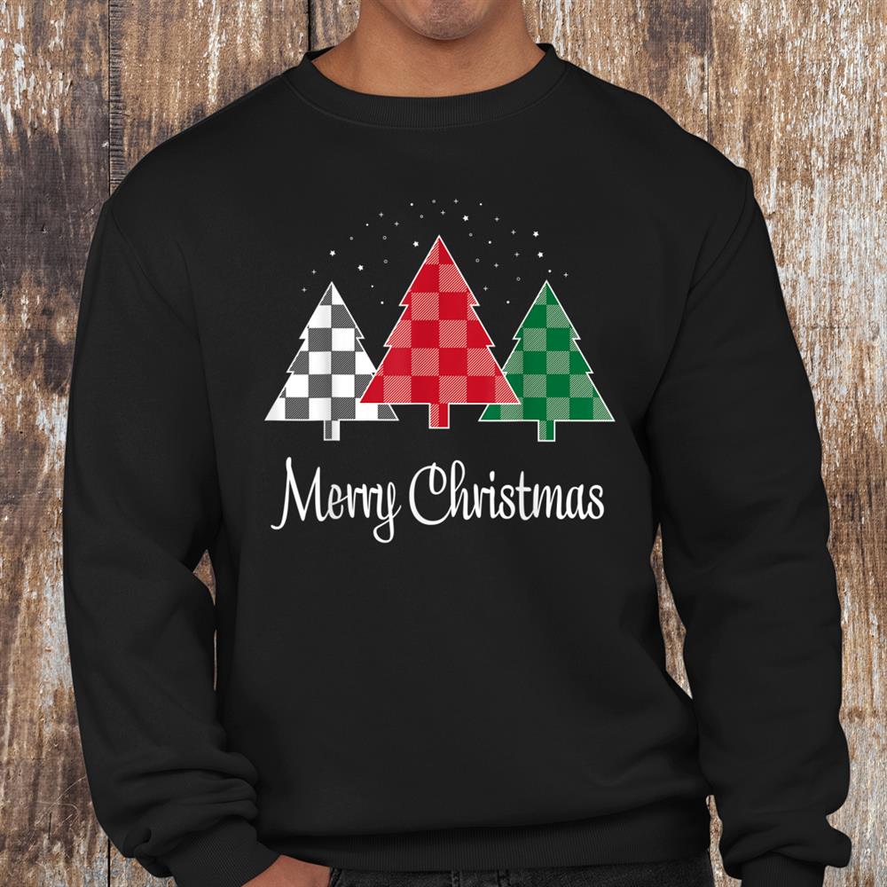Merry Christmas Plaid Trees Xmas Shirt Merry Christmas Plaid Trees Xmas Shirt