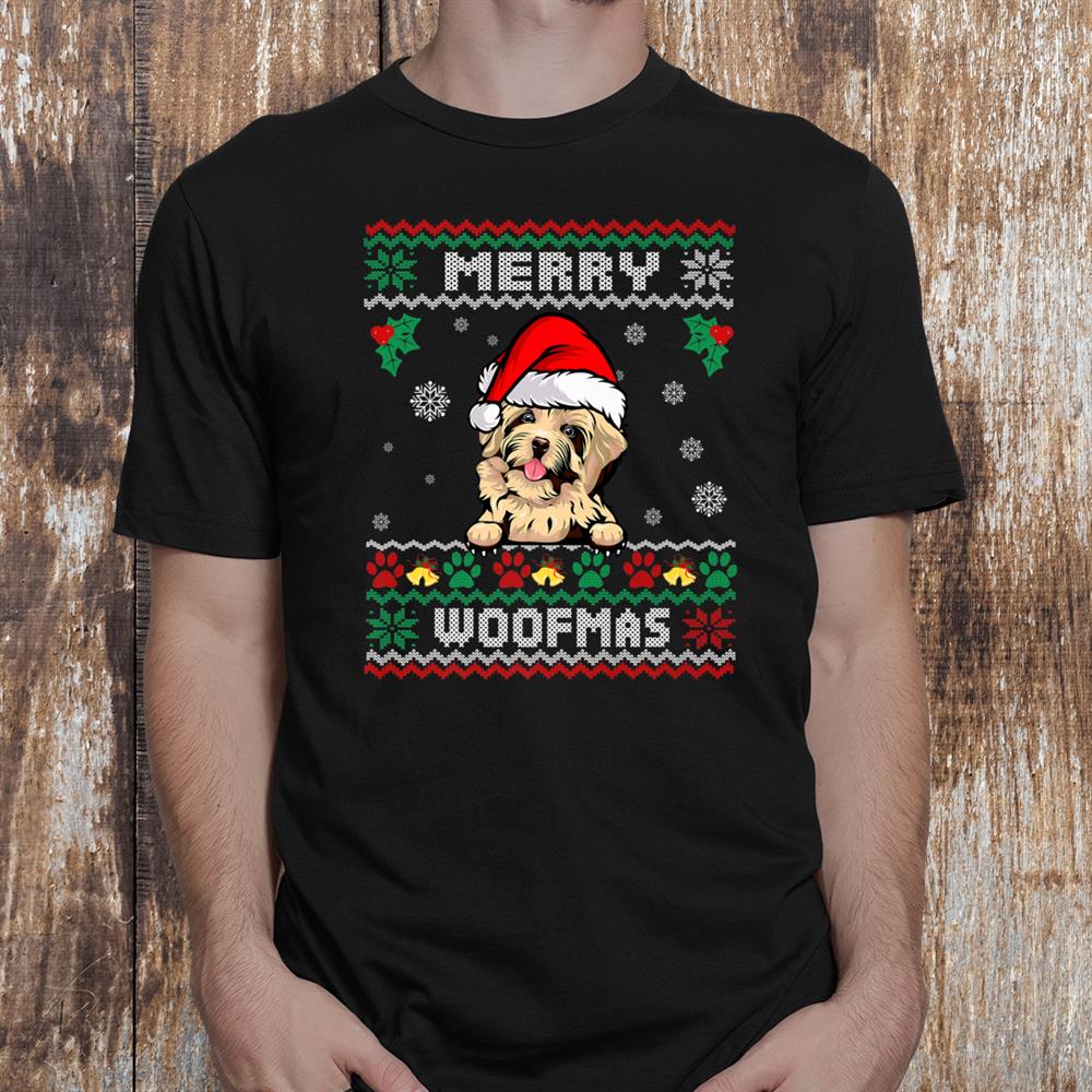 Merry Christmas Woofmas Havanese Dog Funny Ugly Xmas Shirt Merry Christmas Woofmas Havanese Dog Funny Ugly Xmas Shirt