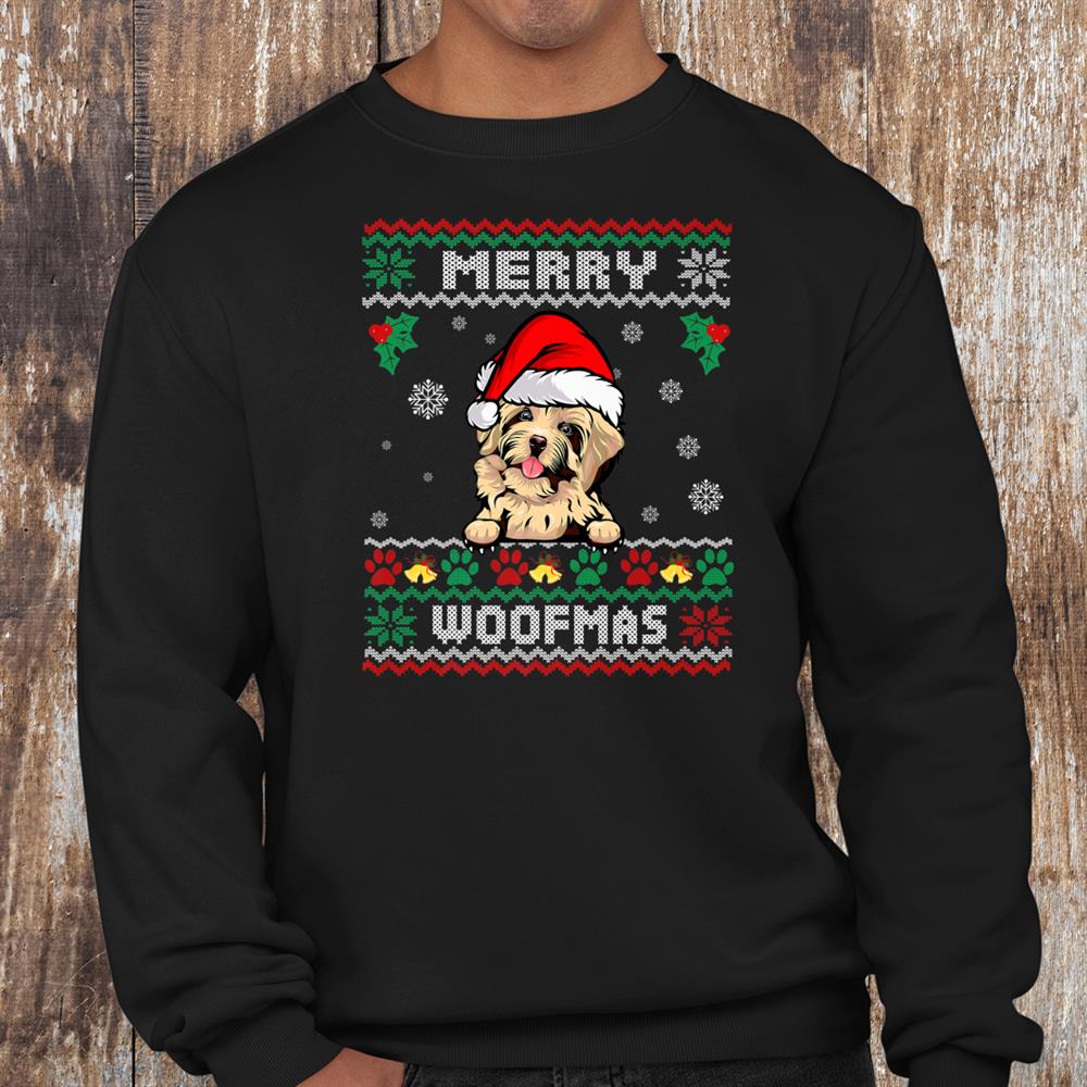 Merry Christmas Woofmas Havanese Dog Funny Ugly Xmas Shirt Merry Christmas Woofmas Havanese Dog Funny Ugly Xmas Shirt