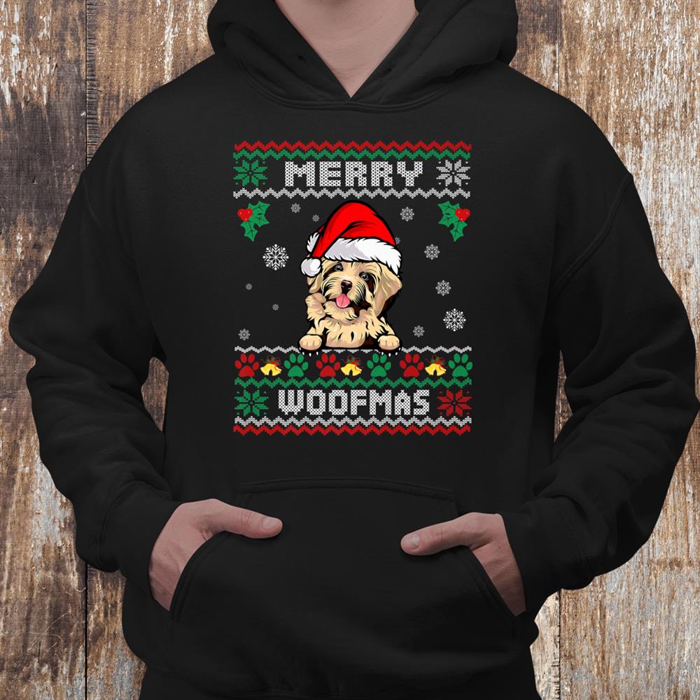 Merry Christmas Woofmas Havanese Dog Funny Ugly Xmas Shirt Merry Christmas Woofmas Havanese Dog Funny Ugly Xmas Shirt