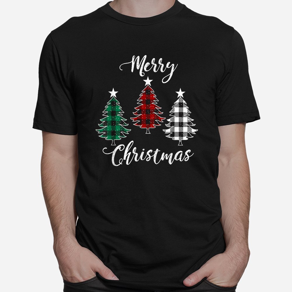 Merry Christmas Yll With Buffalo Plaid Trees Pine Shirt Merry Christmas Yll With Buffalo Plaid Trees Pine Shirt