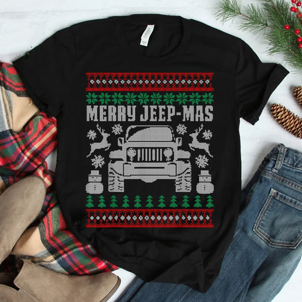 Merry Jeepmas Buffalo Plaid Christmas Xmas Shirt Merry Jeepmas Buffalo Plaid Christmas Xmas Shirt