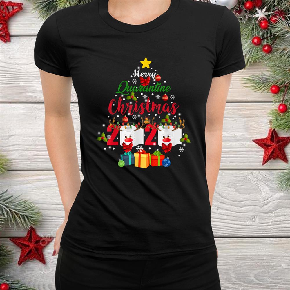 Merry Quarantine Christmas Toilet Paper Shirt Merry Quarantine Christmas Toilet Paper Shirt
