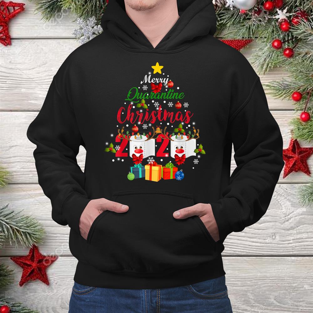 Merry Quarantine Christmas Toilet Paper Shirt Merry Quarantine Christmas Toilet Paper Shirt