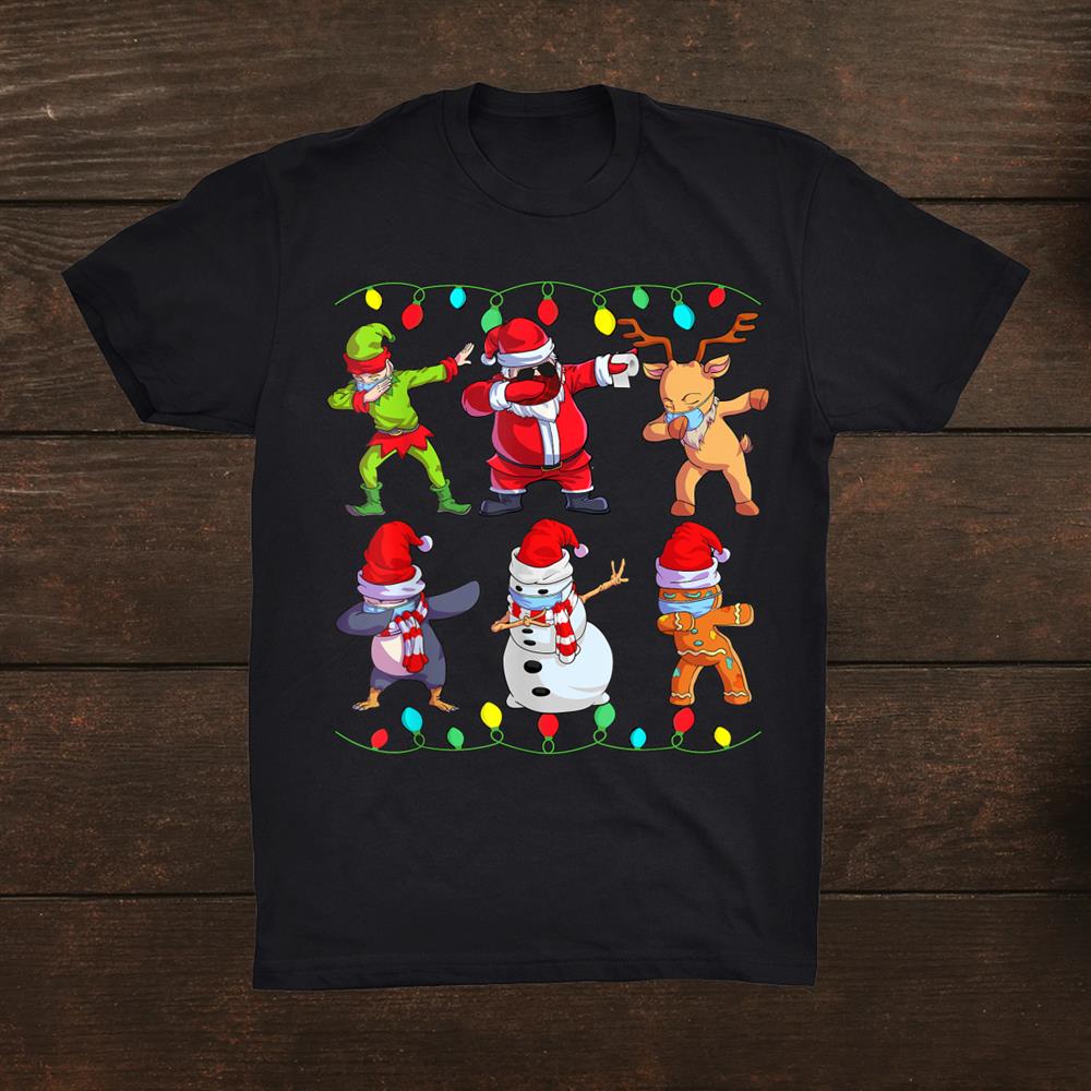 Merry Quarantine Christmas Santa Reindeer Mask Family Pajama Shirt Merry Quarantine Christmas Santa Reindeer Mask Family Pajama Shirt