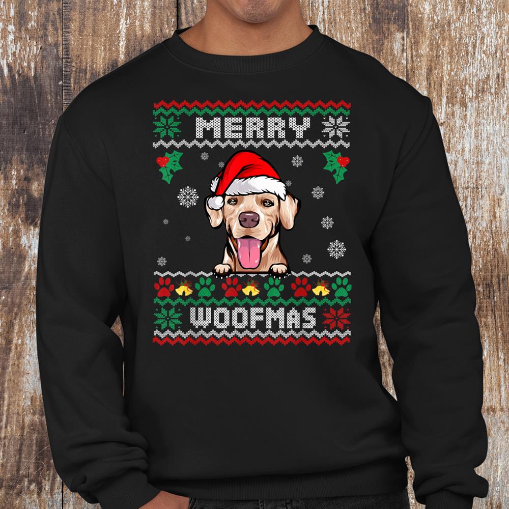 Merry Woofmas Rhodesian Ridgeback Dog Christmas Ugly Xmas Shirt Merry Woofmas Rhodesian Ridgeback Dog Christmas Ugly Xmas Shirt