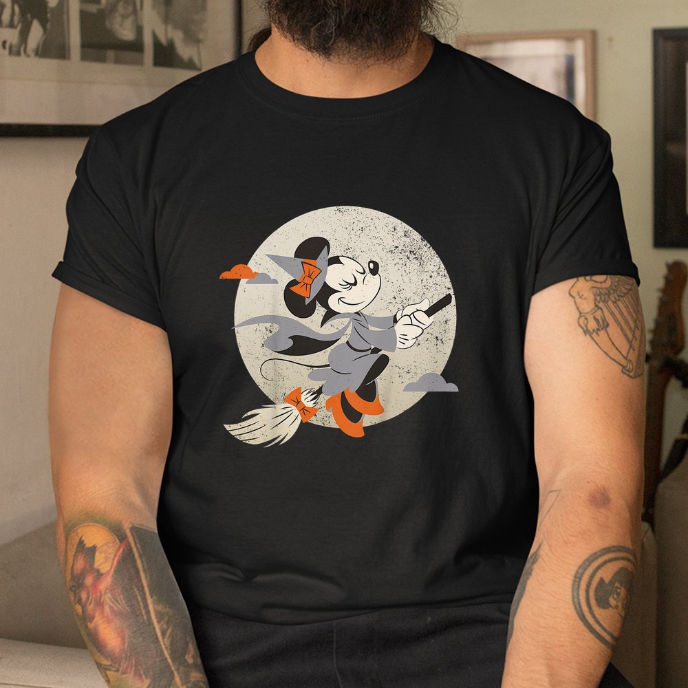Minnie Mouse Flying Witch Halloween Shirt Minnie Mouse Flying Witch Halloween Shirt