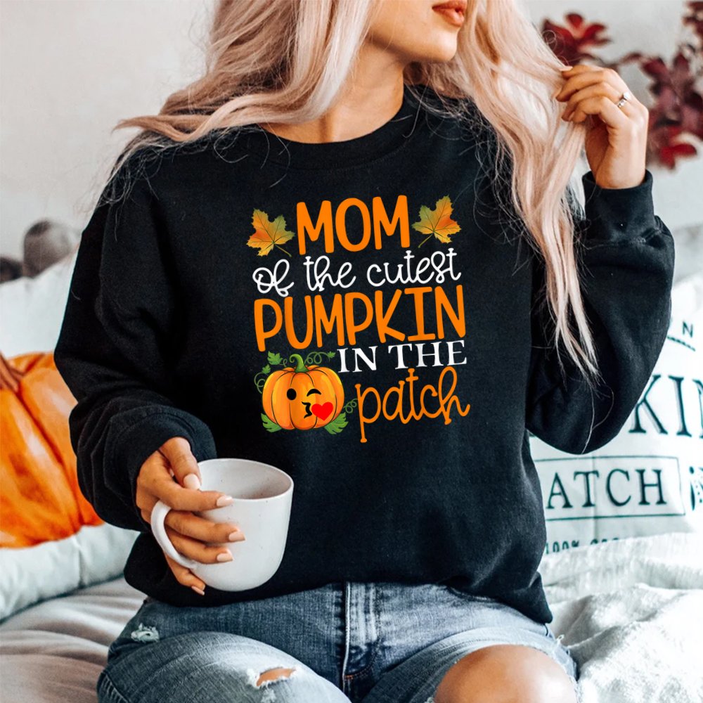 Mom Of The Cutest Pumpkin In The Patch Shirt Halloween Shirt Mom Of The Cutest Pumpkin In The Patch Shirt Halloween Shirt