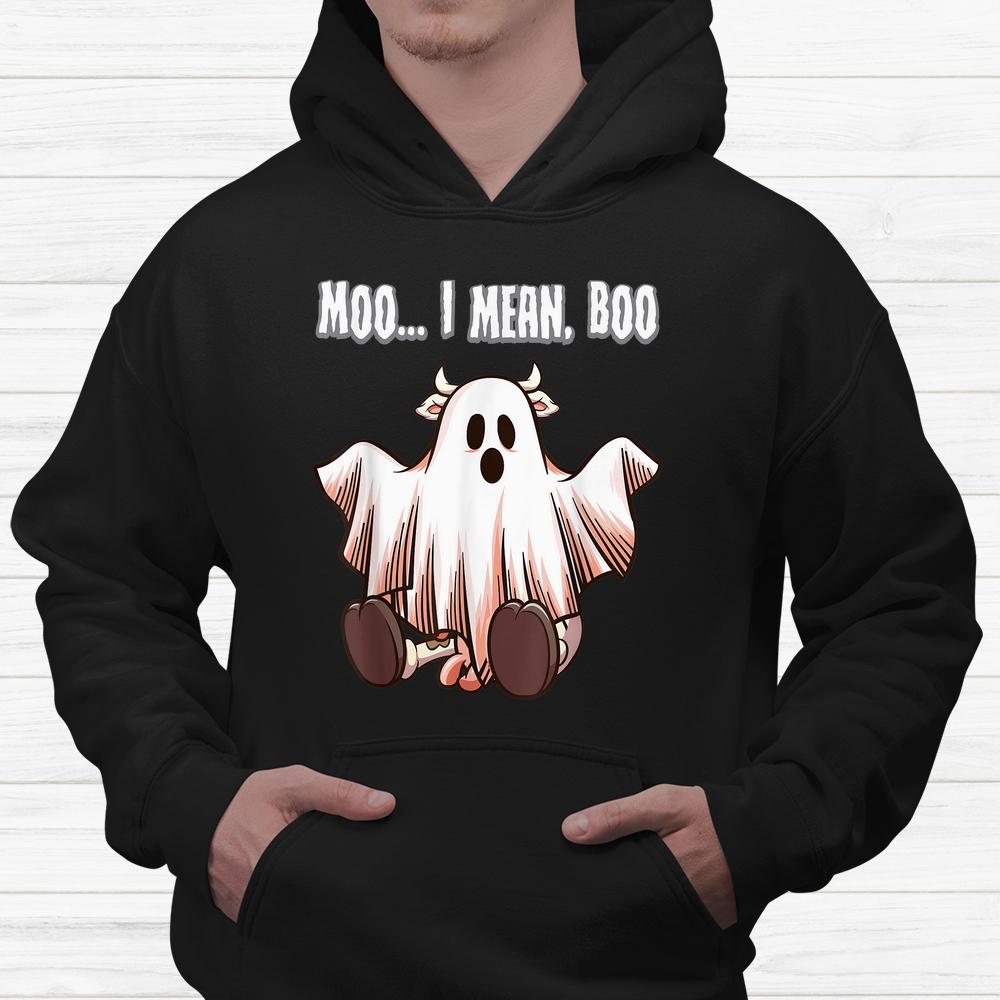 Moo I Mean Boo Ghost Cow Halloween Shirt Moo I Mean Boo Ghost Cow Halloween Shirt