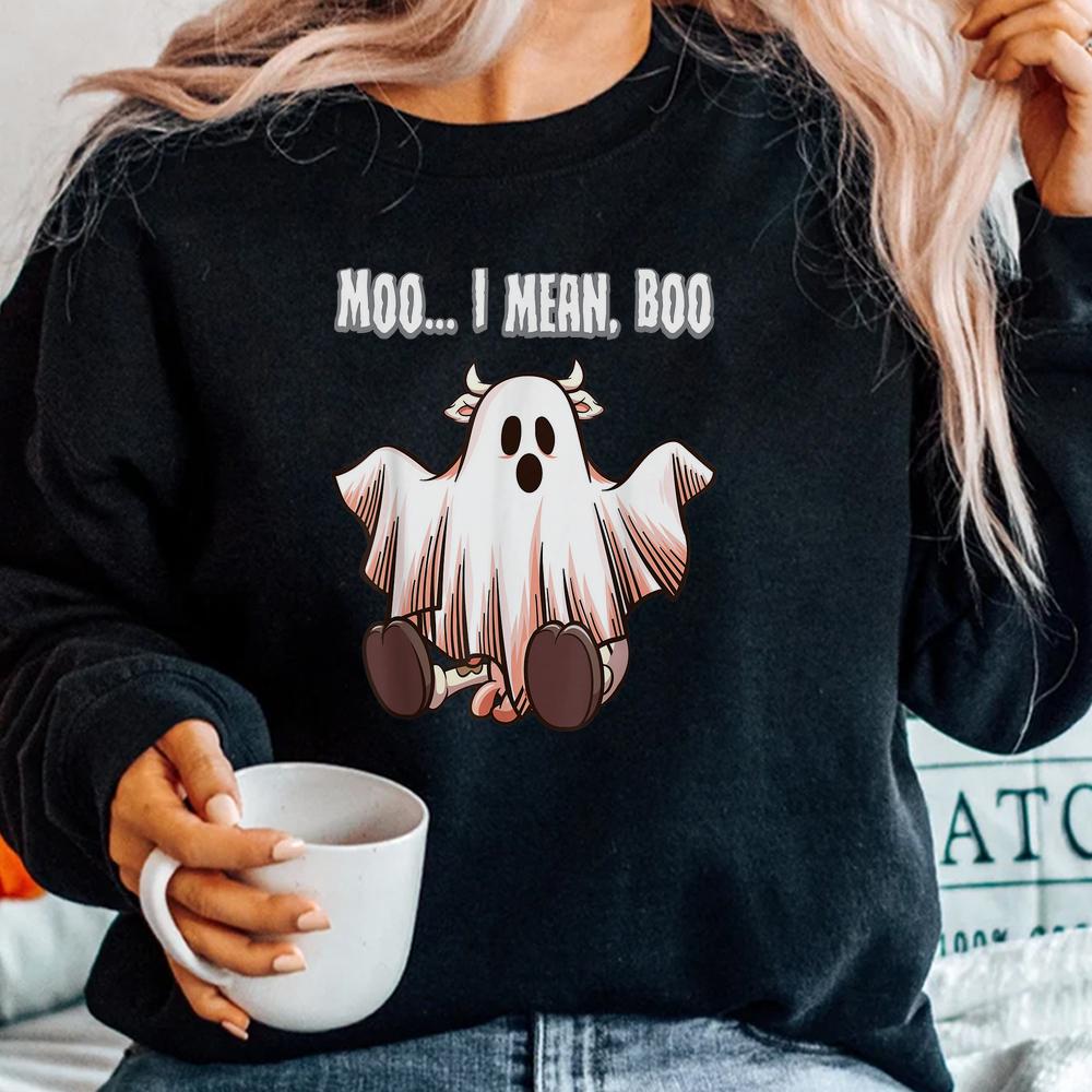 Moo I Mean Boo Ghost Cow Halloween Shirt Moo I Mean Boo Ghost Cow Halloween Shirt