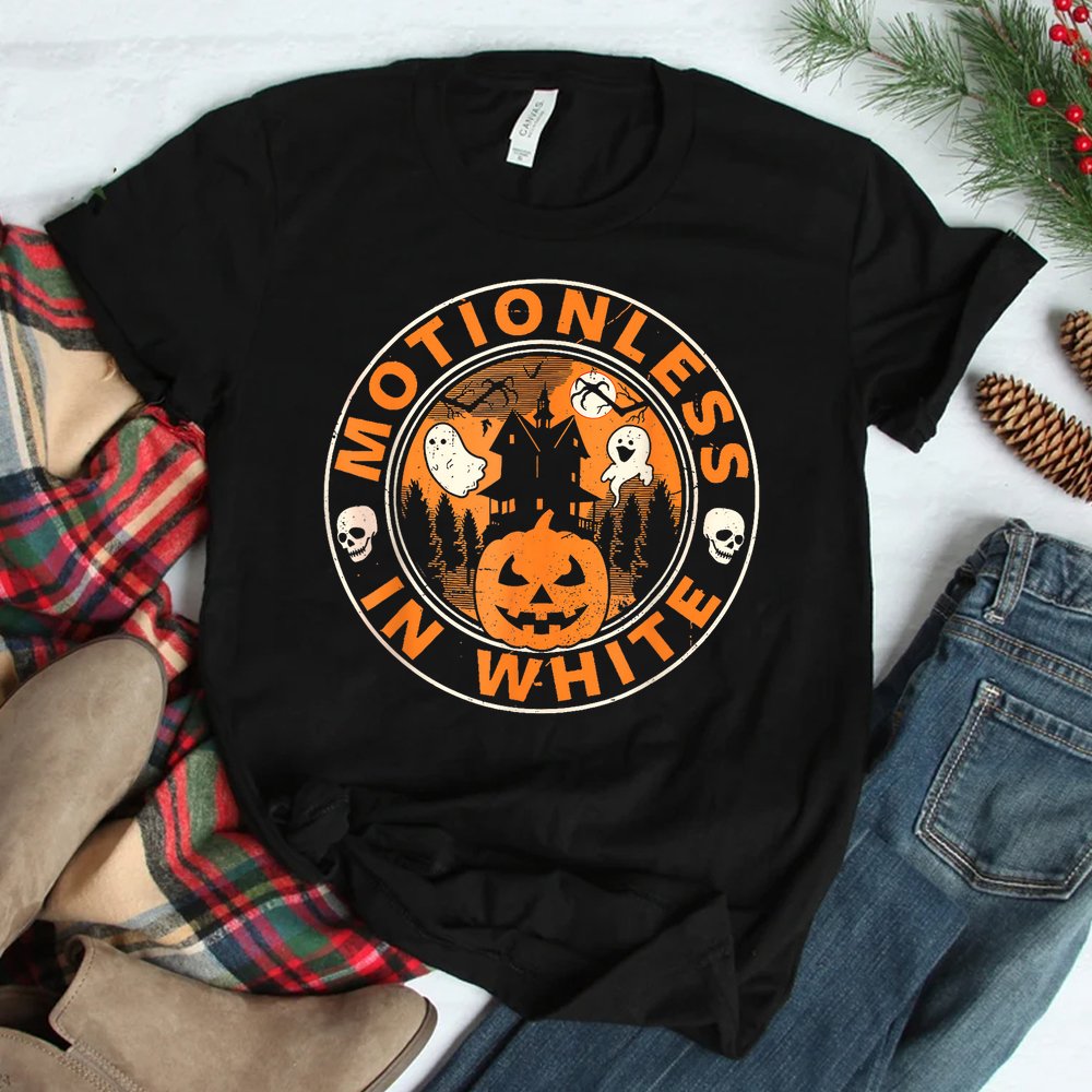Motionlesses In White Halloween Pumpkin Scary Shirt Motionlesses In White Halloween Pumpkin Scary Shirt