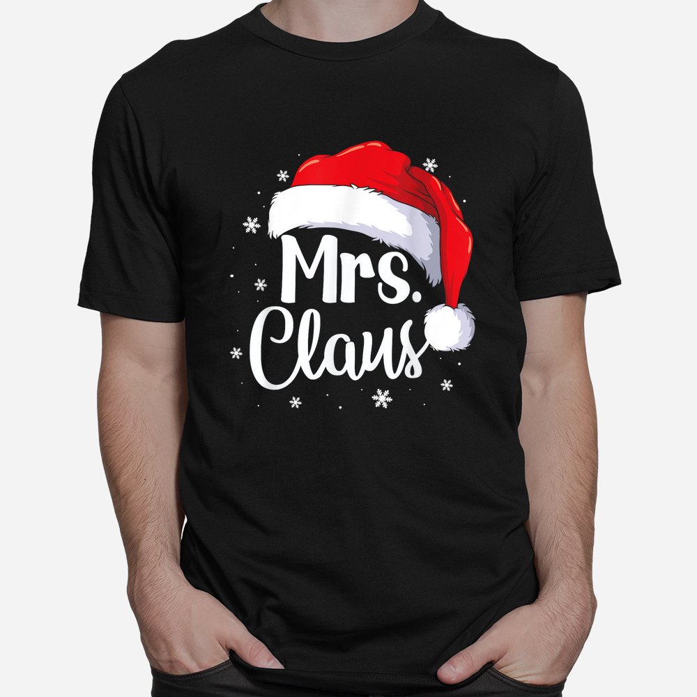 Mrs. Claus Christmas Couples Matching His And Her Pajama Shirt Mrs. Claus Christmas Couples Matching His And Her Pajama Shirt