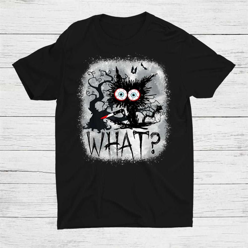 Murderous Black Cat Knife Halloween Bleach Shirt Murderous Black Cat Knife Halloween Bleach Shirt