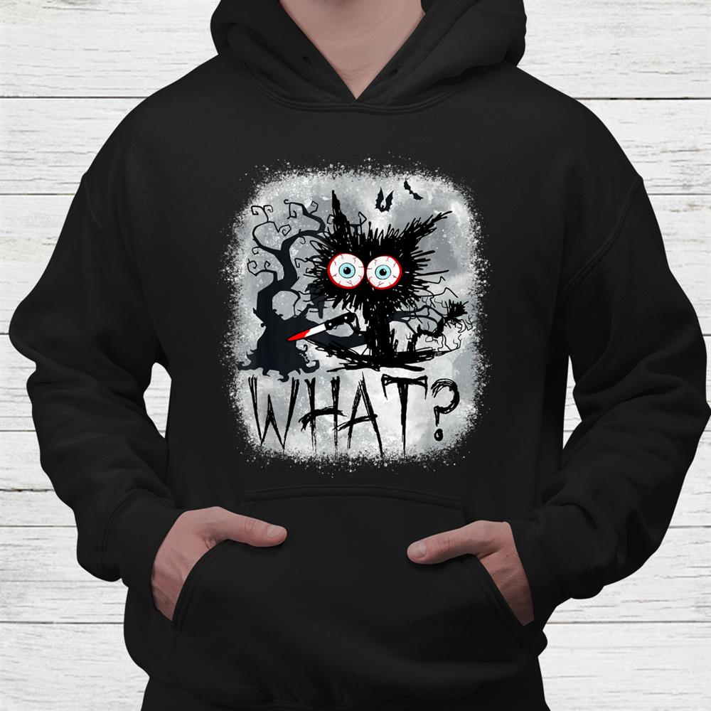 Murderous Black Cat Knife Halloween Bleach Shirt Murderous Black Cat Knife Halloween Bleach Shirt