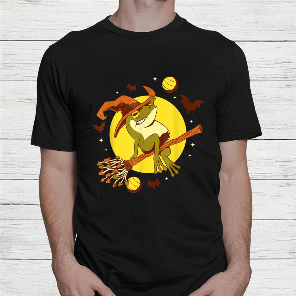 Mushroom Flying Wizard Frog Halloween Shirt Mushroom Flying Wizard Frog Halloween Shirt