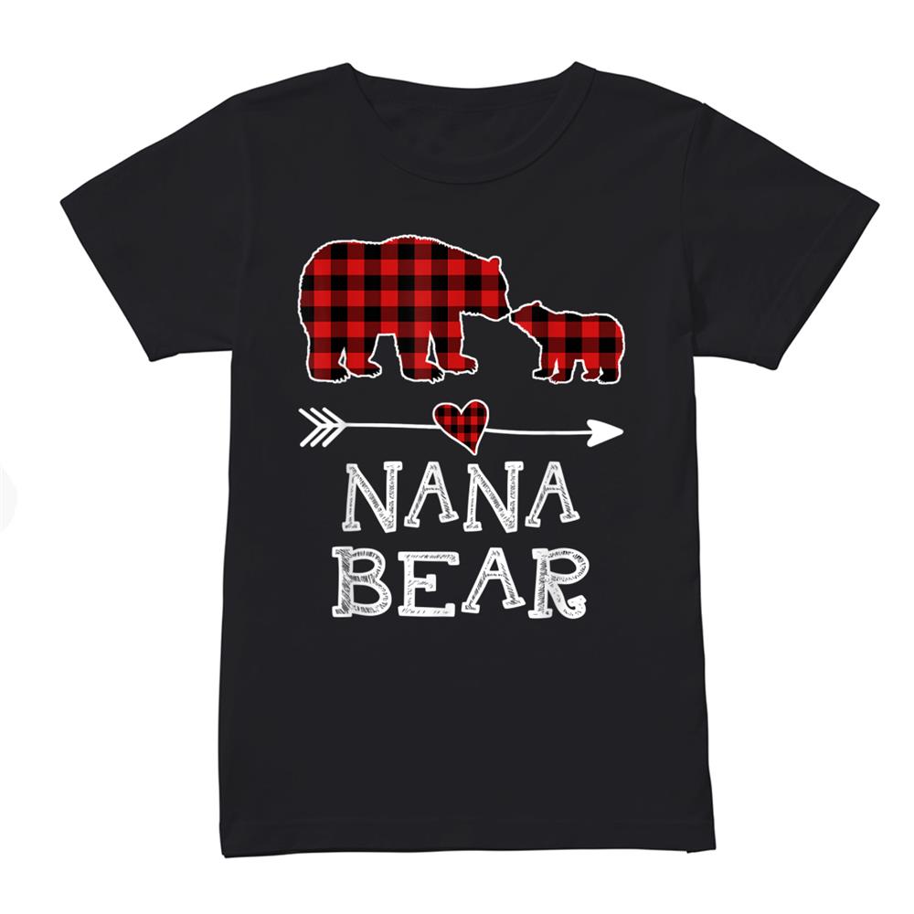 Nana Bear Christmas Pajama Red Plaid Buffalo Family Shirt Nana Bear Christmas Pajama Red Plaid Buffalo Family Shirt