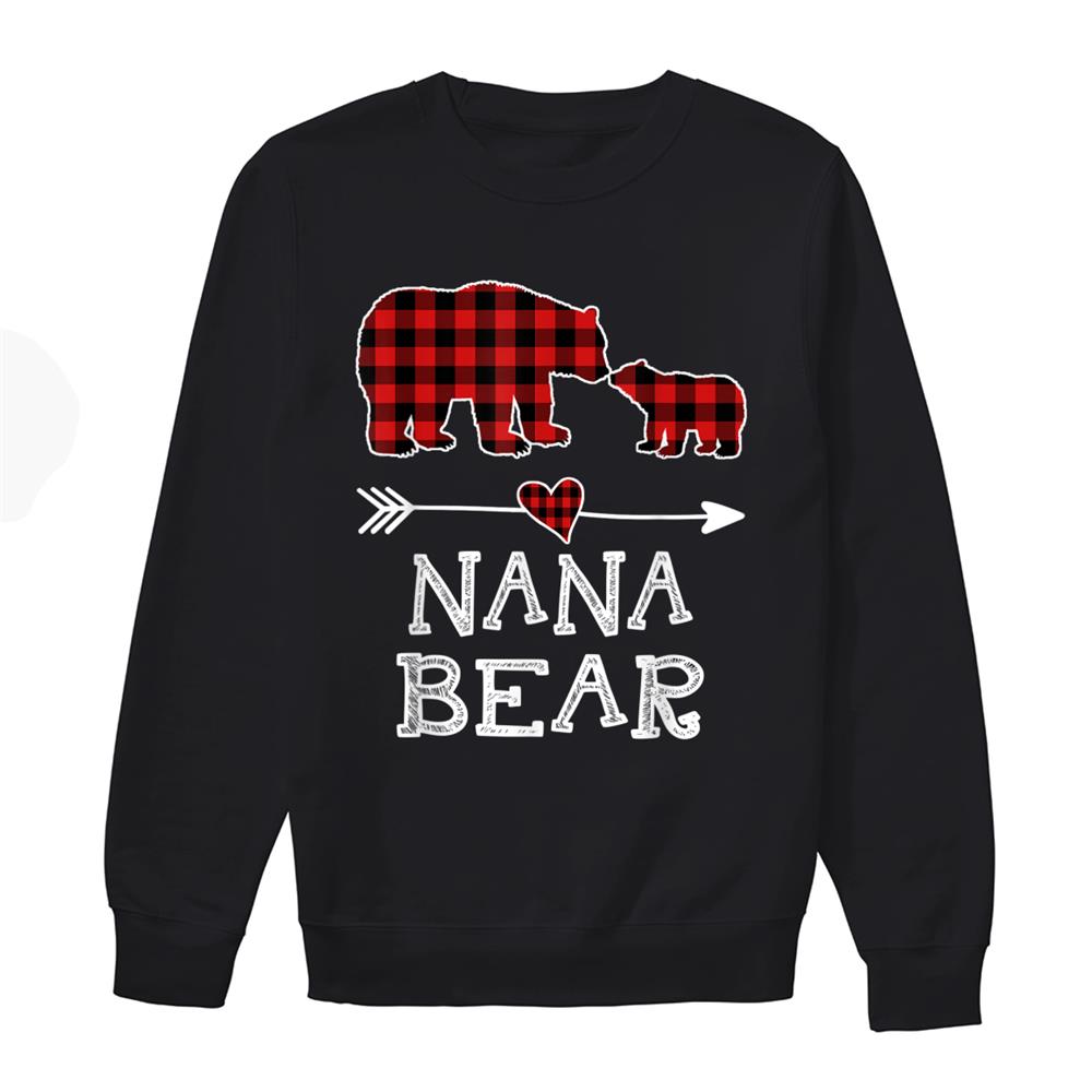 Nana Bear Christmas Pajama Red Plaid Buffalo Family Shirt Nana Bear Christmas Pajama Red Plaid Buffalo Family Shirt