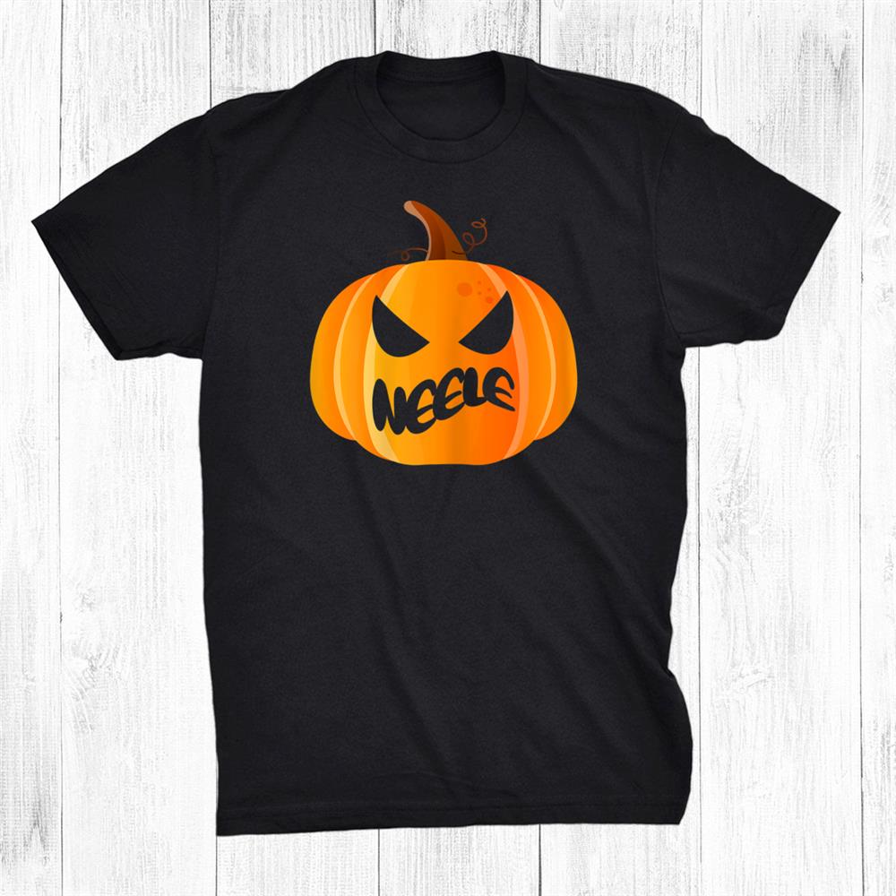 Neele Name Custom Pumpkin Personalized Halloween Shirt Neele Name Custom Pumpkin Personalized Halloween Shirt