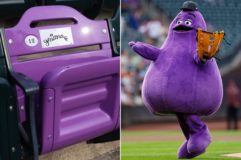 Grimace New York Mets Purple Stadium Throne