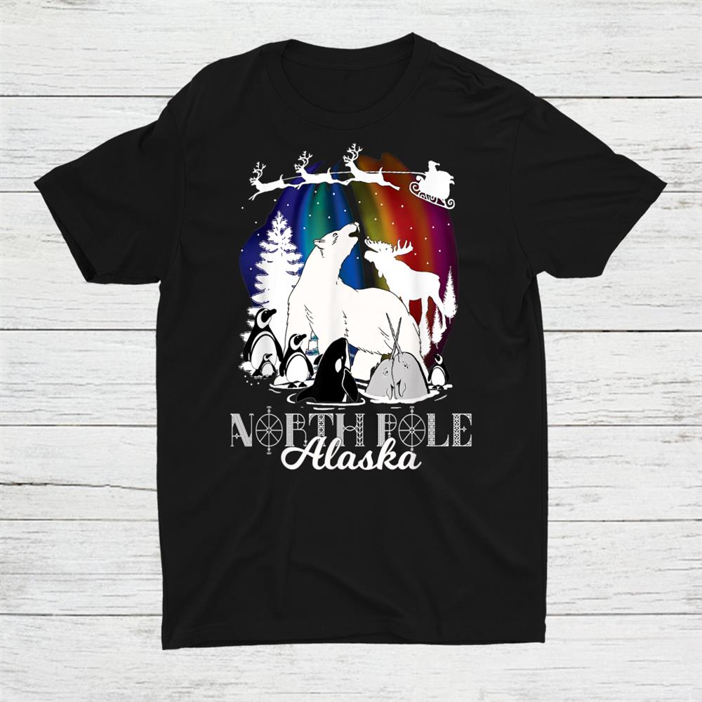 North Pole Alaska Aurora Borealis Christmas Own Wildlife North Pole Alaska Aurora Borealis Christmas Own Wildlife