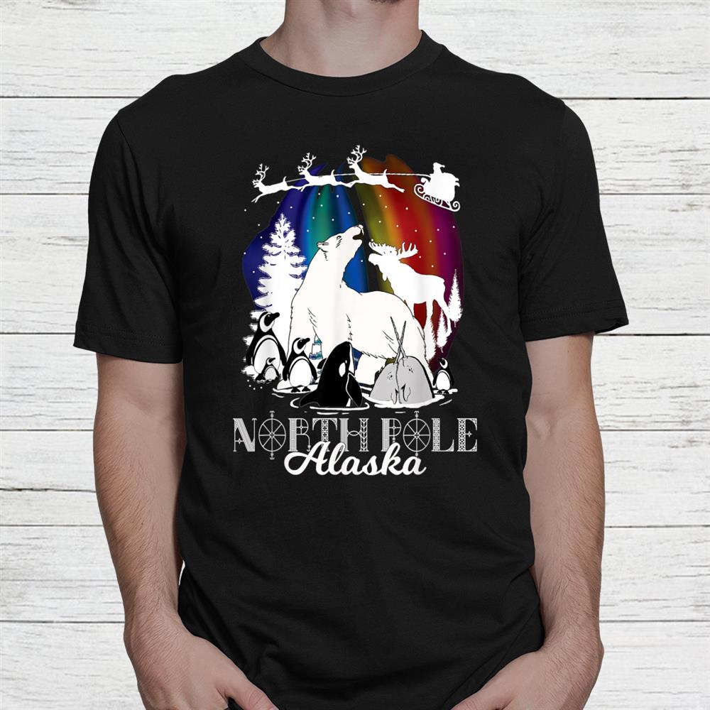 North Pole Alaska Aurora Borealis Christmas Own Wildlife North Pole Alaska Aurora Borealis Christmas Own Wildlife