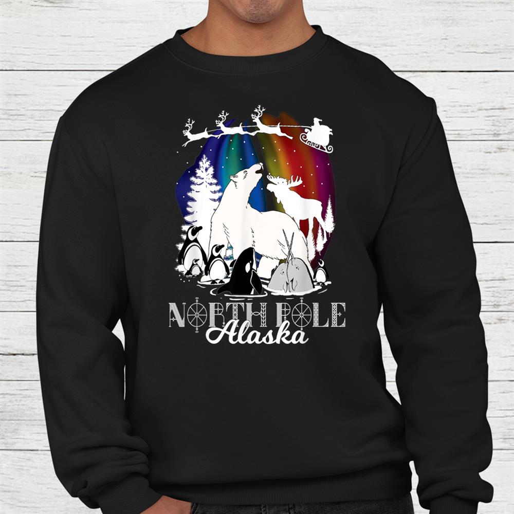 North Pole Alaska Aurora Borealis Christmas Own Wildlife North Pole Alaska Aurora Borealis Christmas Own Wildlife
