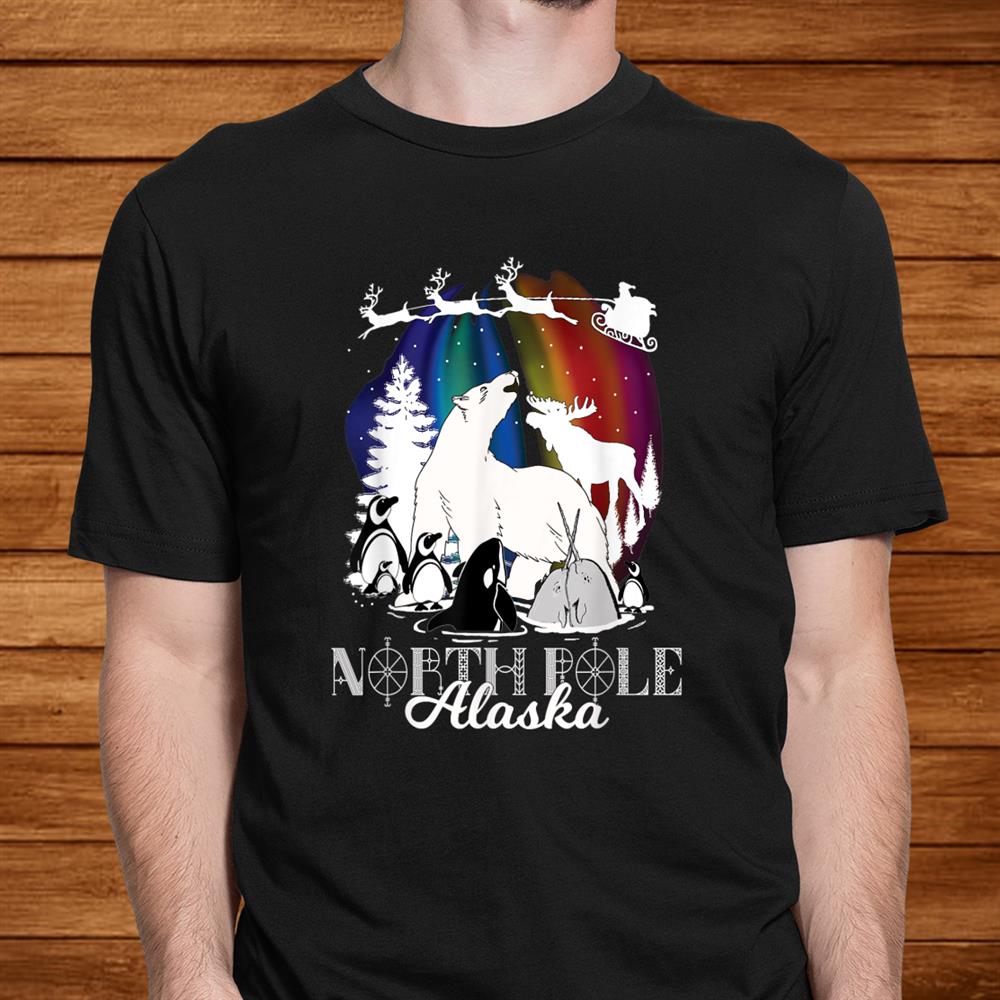 North Pole Alaska Aurora Borealis Christmas Town Wildlife Men North Pole Alaska Aurora Borealis Christmas Town Wildlife Men