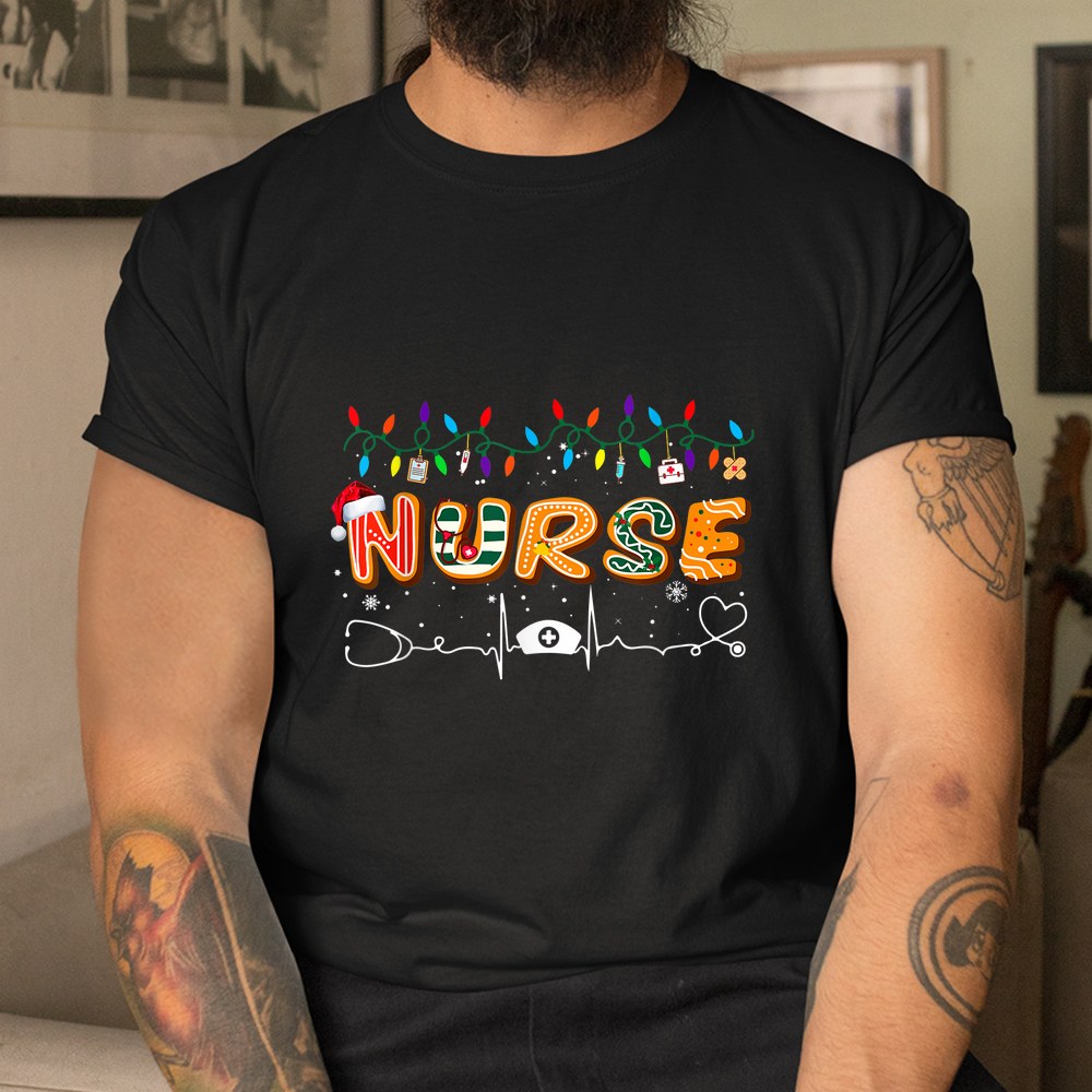 Nurse Christmas Santa Stethoscope Er Rn Lpn Icu Shirt Nurse Christmas Santa Stethoscope Er Rn Lpn Icu Shirt