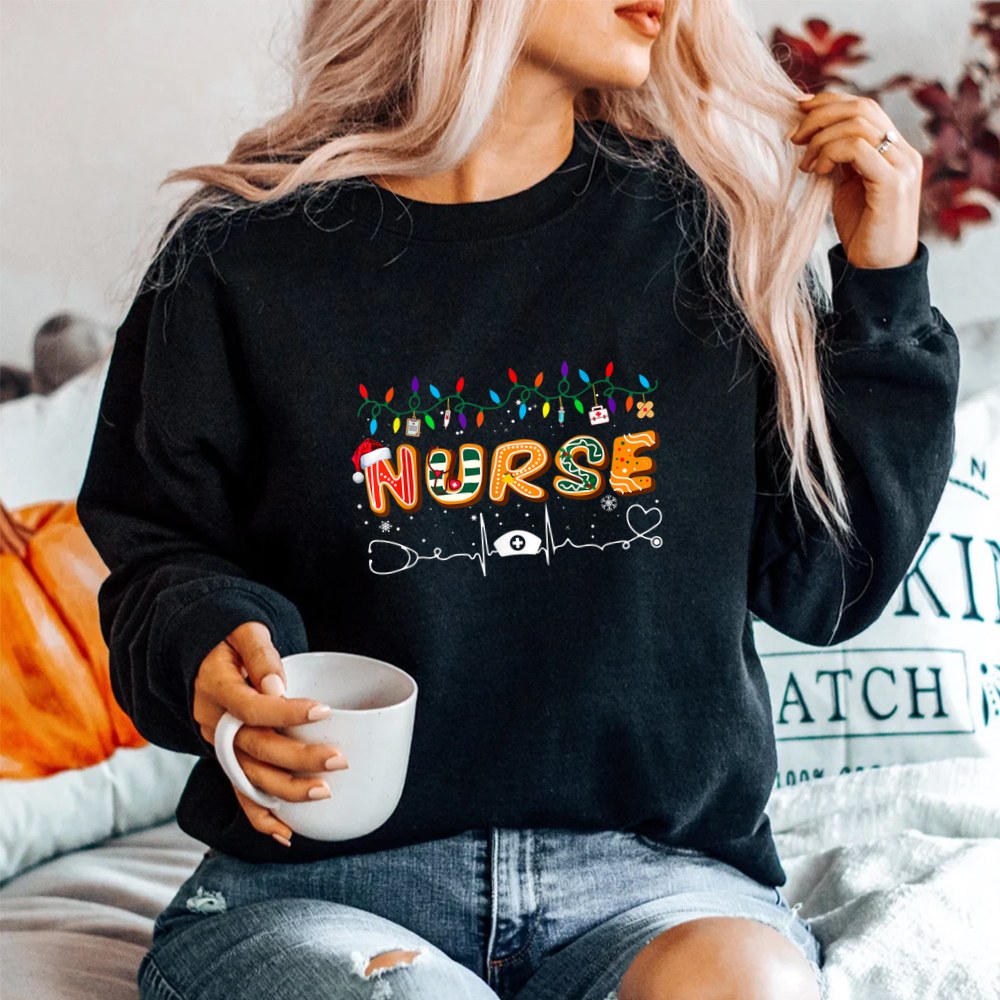 Nurse Christmas Santa Stethoscope Er Rn Lpn Icu Shirt Nurse Christmas Santa Stethoscope Er Rn Lpn Icu Shirt