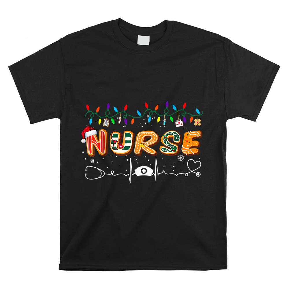 Nurse Christmas Santa Stethoscope Er Rn Lpn Icu Shirt Nurse Christmas Santa Stethoscope Er Rn Lpn Icu Shirt