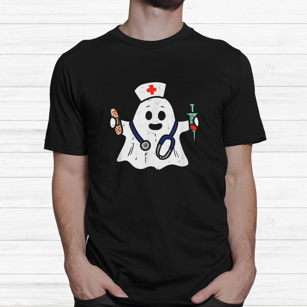 Nurse Ghost Scrub Halloween Shirt Nurse Ghost Scrub Halloween Shirt