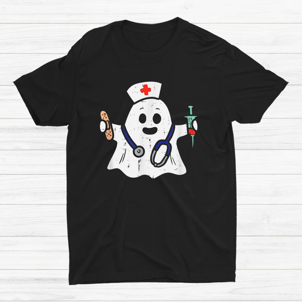 Nurse Ghost Scrub Halloween Shirt Nurse Ghost Scrub Halloween Shirt