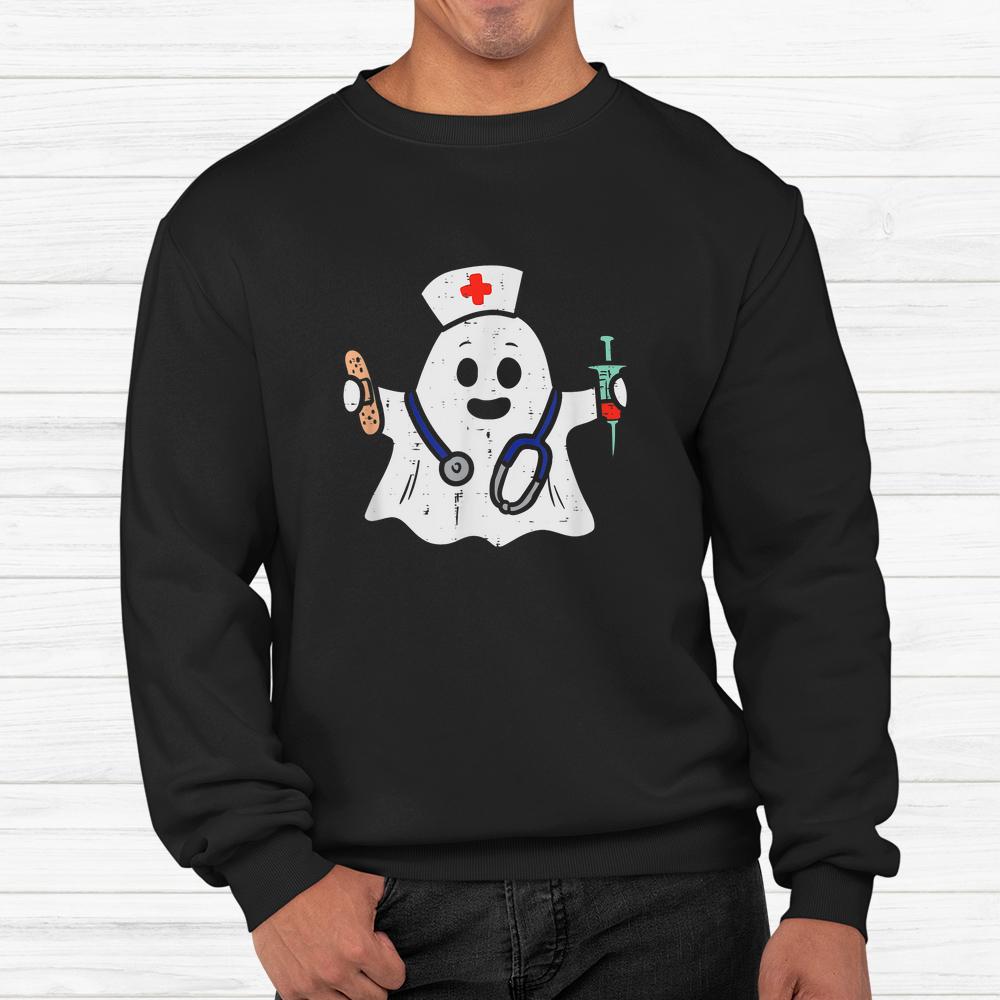 Nurse Ghost Scrub Halloween Shirt Nurse Ghost Scrub Halloween Shirt