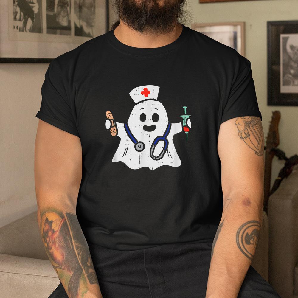 Nurse Ghost Scrub Halloween Shirt Nurse Ghost Scrub Halloween Shirt