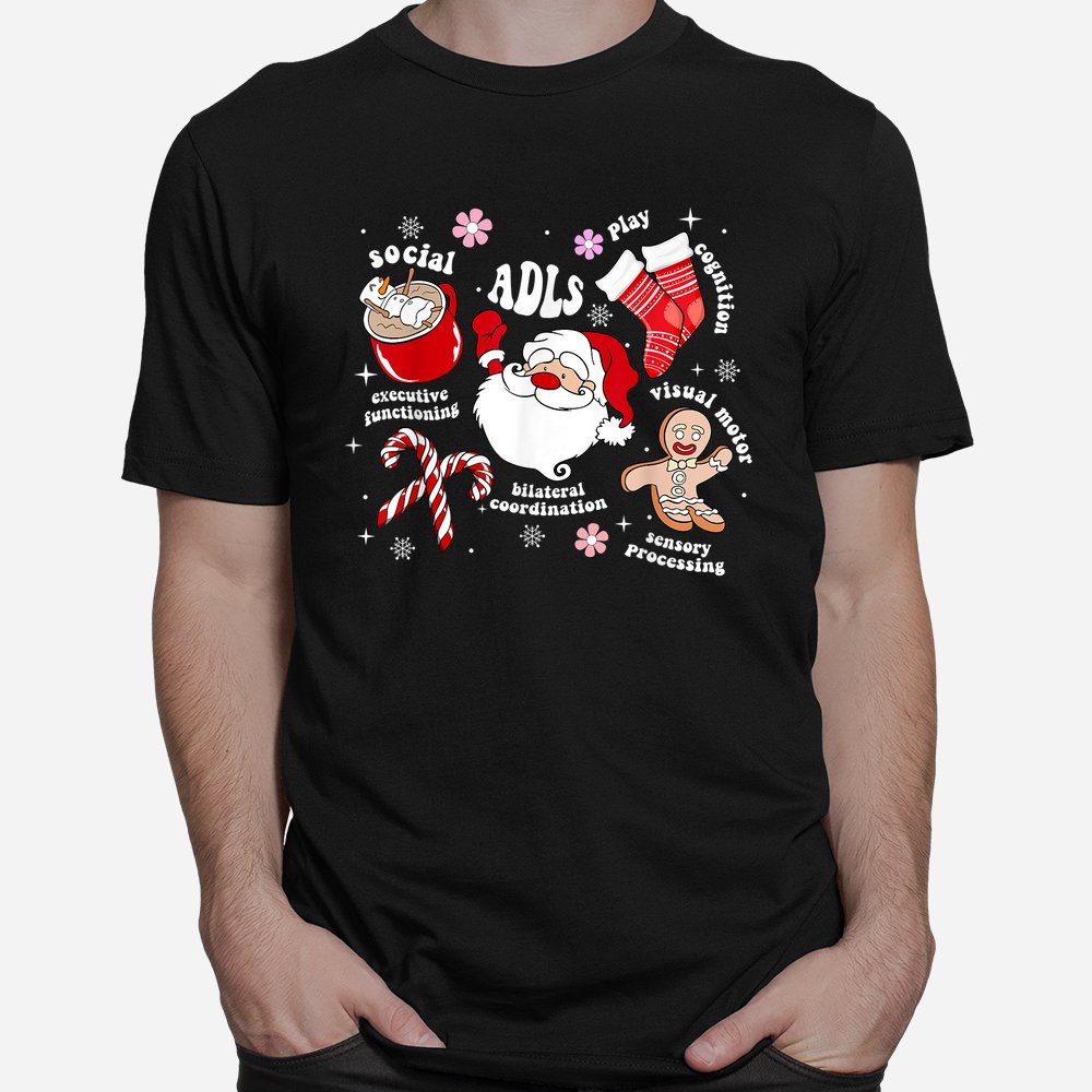 Occupational Therapy OT Christmas Santa Xmas Holiday Pajama Shirt Occupational Therapy OT Christmas Santa Xmas Holiday Pajama Shirt