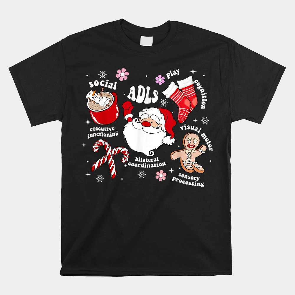 Occupational Therapy OT Christmas Santa Xmas Holiday Pajama Shirt Occupational Therapy OT Christmas Santa Xmas Holiday Pajama Shirt