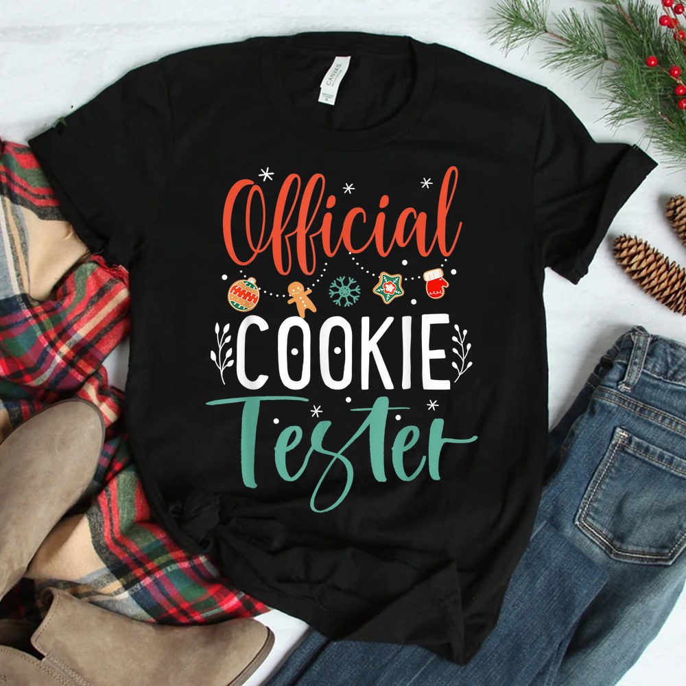 Official Cookie Tester Christmas Shirt Official Cookie Tester Christmas Shirt