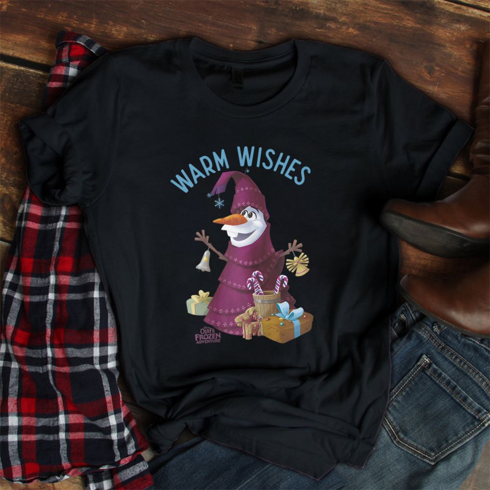 Olaf Warm Wishes Christmas Tree Shirt Olaf Warm Wishes Christmas Tree Shirt
