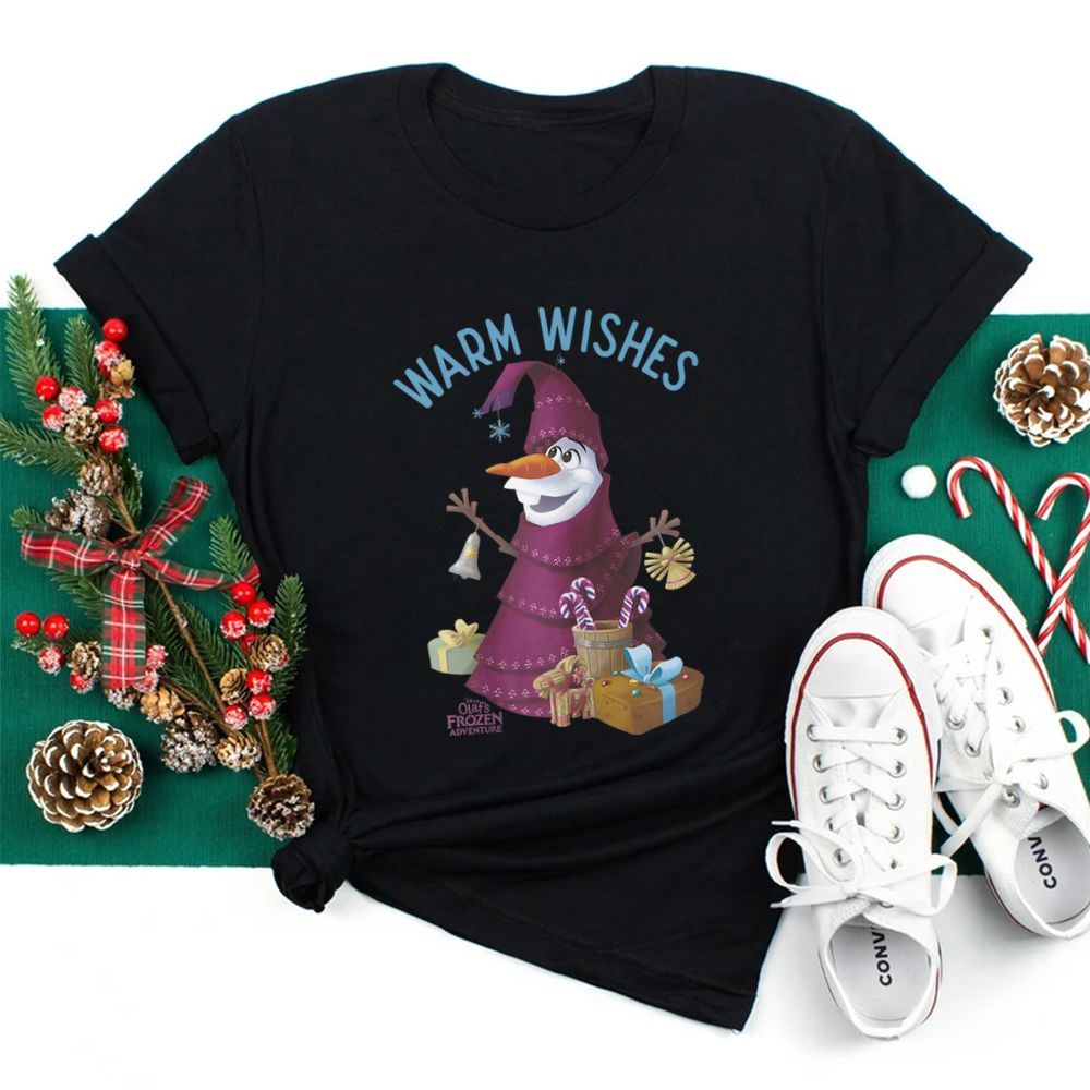 Olaf Warm Wishes Christmas Tree Shirt Olaf Warm Wishes Christmas Tree Shirt