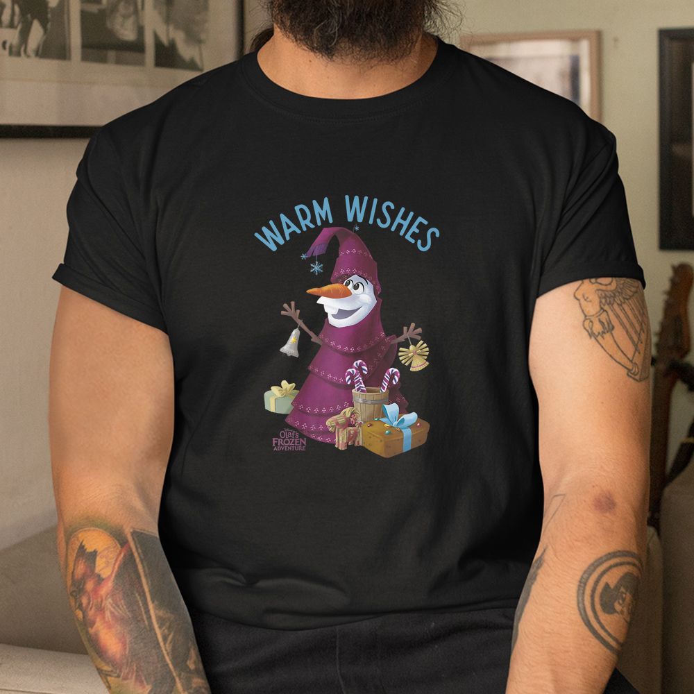 Olaf Warm Wishes Christmas Tree Shirt Olaf Warm Wishes Christmas Tree Shirt