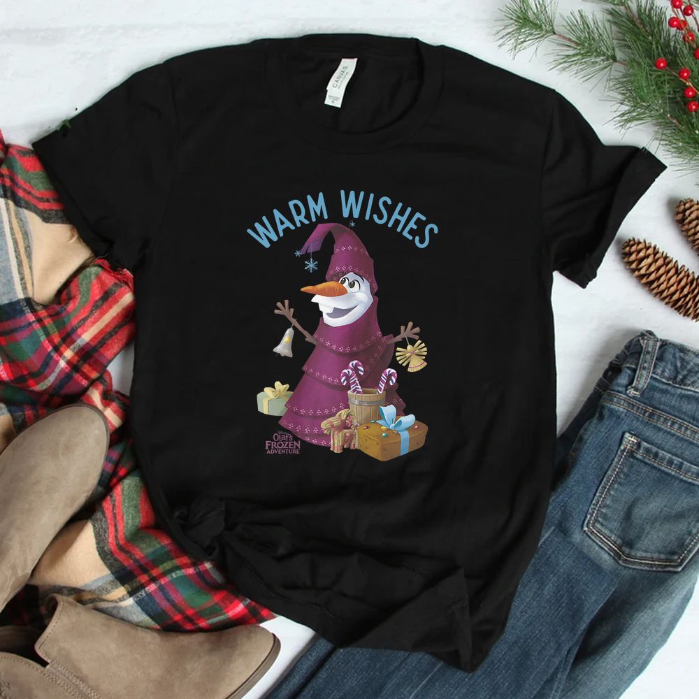 Olaf Warm Wishes Christmas Tree Shirt Olaf Warm Wishes Christmas Tree Shirt
