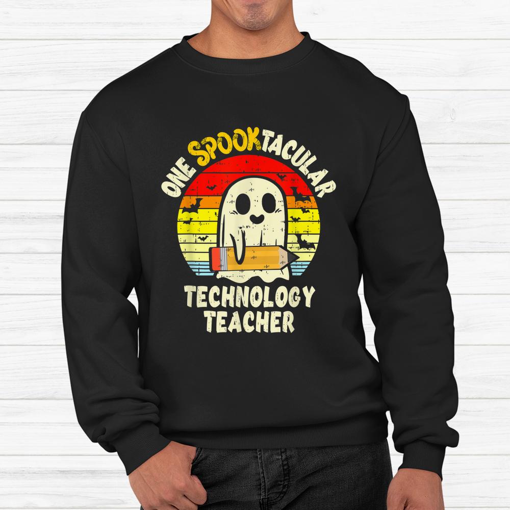One Spooktacular Technology Teacher Halloween Ghost Teaching Shirt One Spooktacular Technology Teacher Halloween Ghost Teaching Shirt