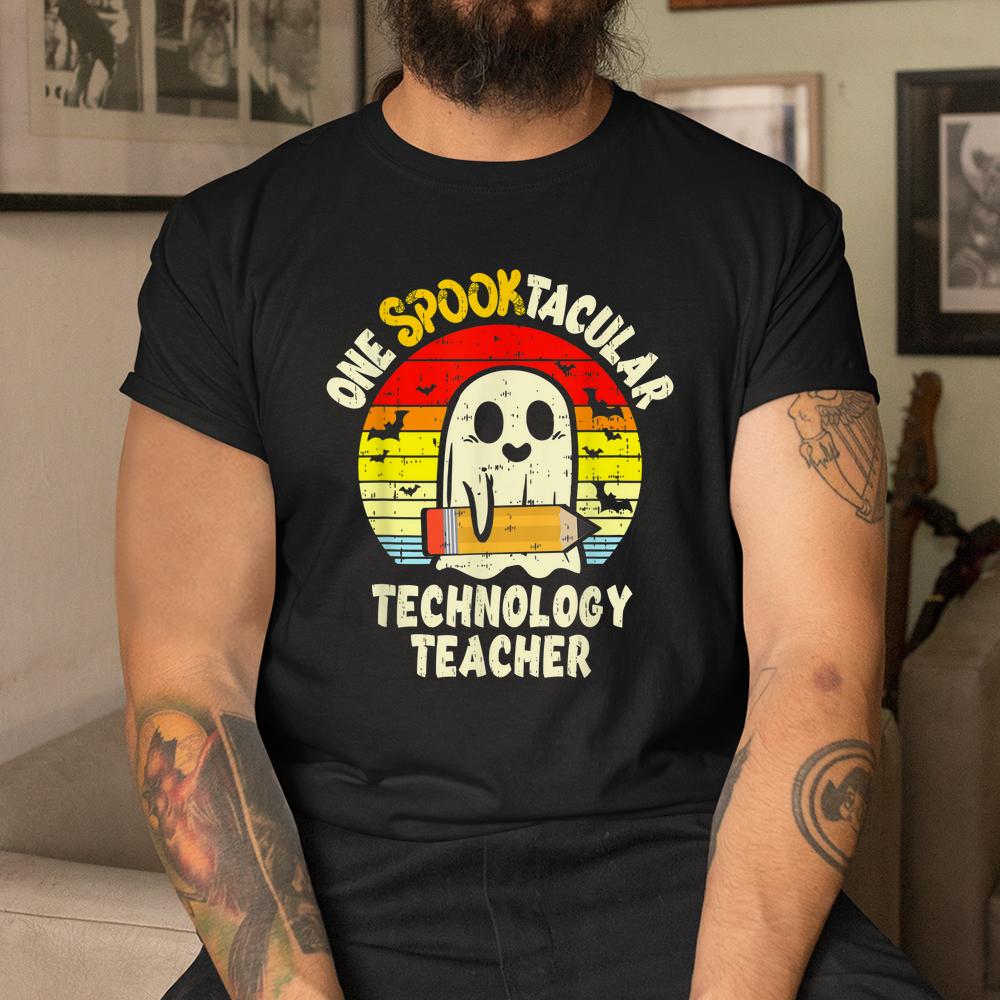 One Spooktacular Technology Teacher Halloween Ghost Teaching Shirt One Spooktacular Technology Teacher Halloween Ghost Teaching Shirt