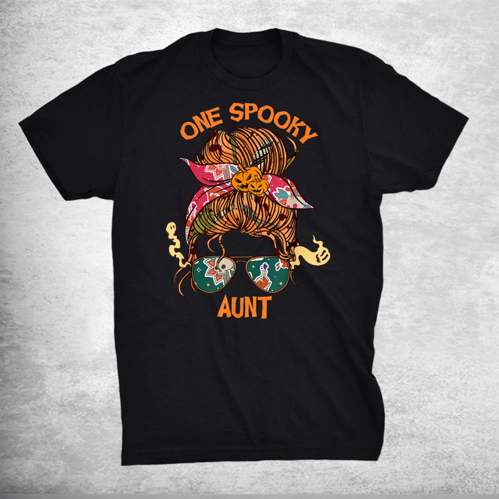 One Spooky Aunt Bandana Women Halloween Shirt One Spooky Aunt Bandana Women Halloween Shirt