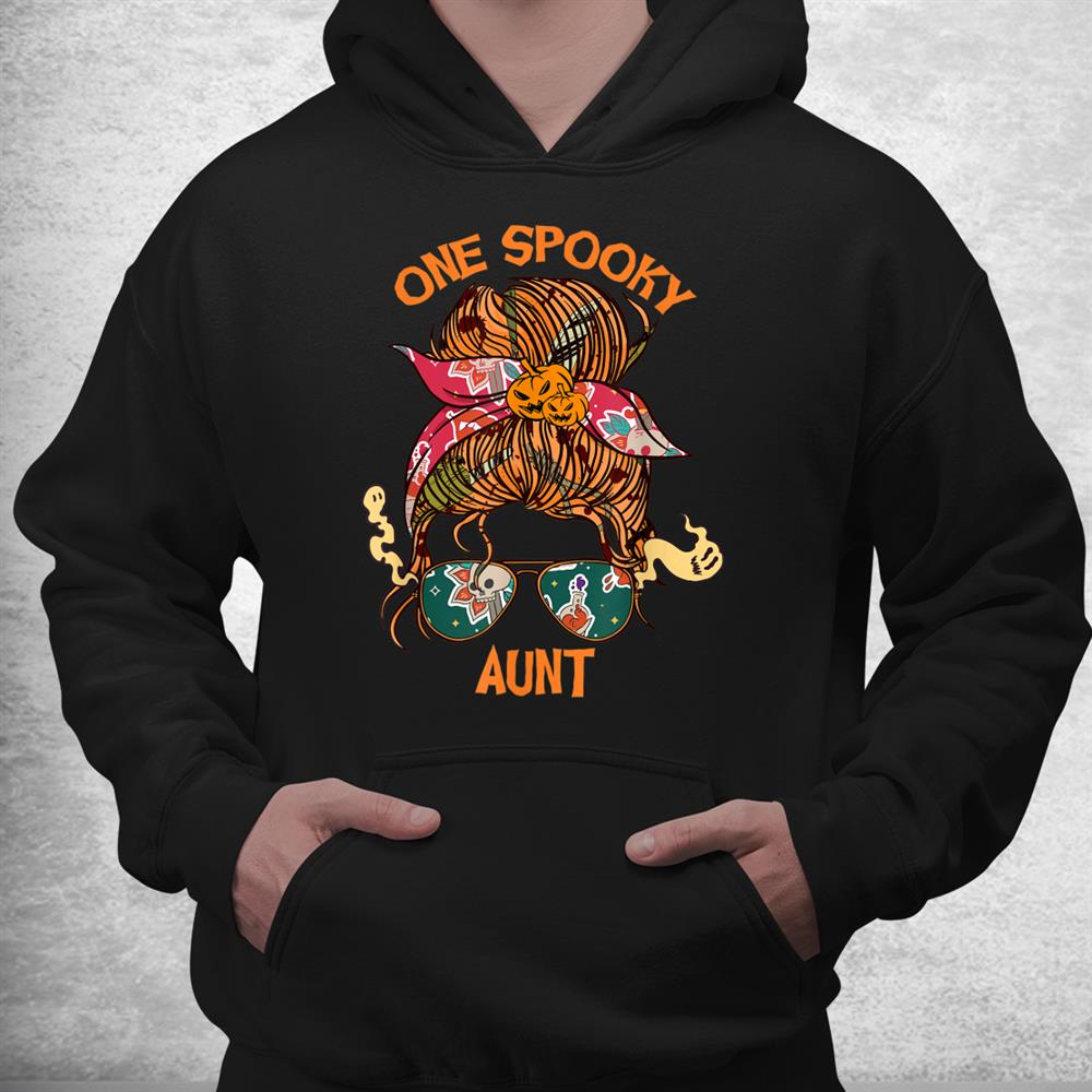One Spooky Aunt Bandana Women Halloween Shirt One Spooky Aunt Bandana Women Halloween Shirt