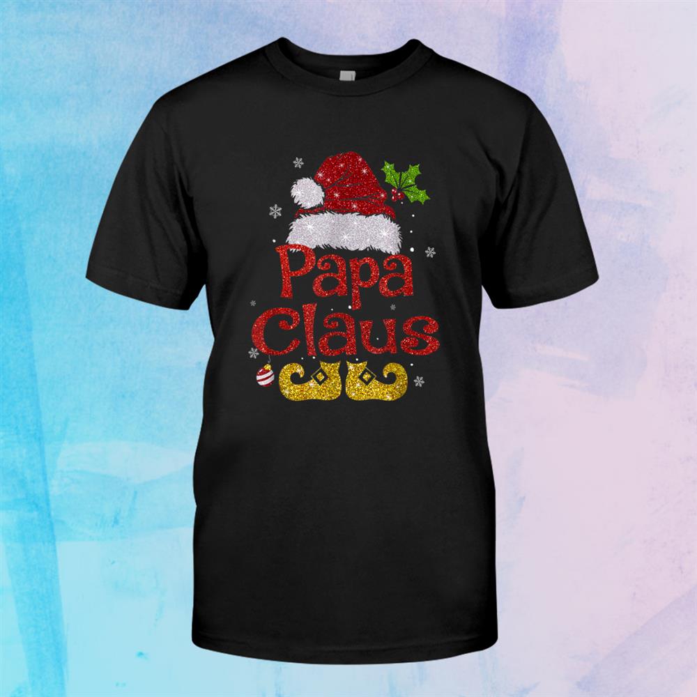 Papa Claus Christmas Pajama Family Matching Xmas Shirt Papa Claus Christmas Pajama Family Matching Xmas Shirt