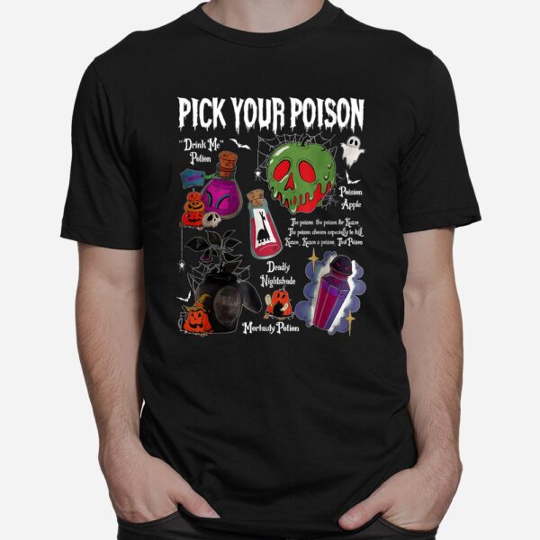 pick your poison halloween party spooky shirt 1 1
