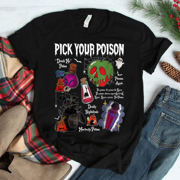 pick your poison halloween party spooky shirt 2